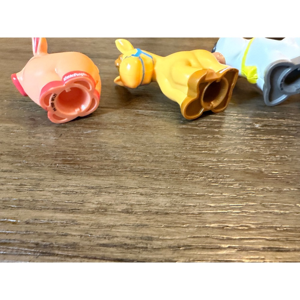 Fisher Price Little People Farm Animals Toddler OS 4pc Set Cow Pig Horse Sheep - Picture 8 of 8